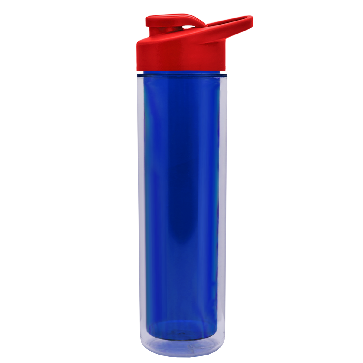 Custom logo Chiller Double-Wall Insulated Bottle with Drink-Thru Lid - 16 oz.