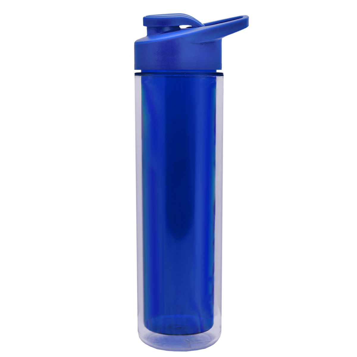 Custom logo Chiller Double-Wall Insulated Bottle with Drink-Thru Lid - 16 oz.
