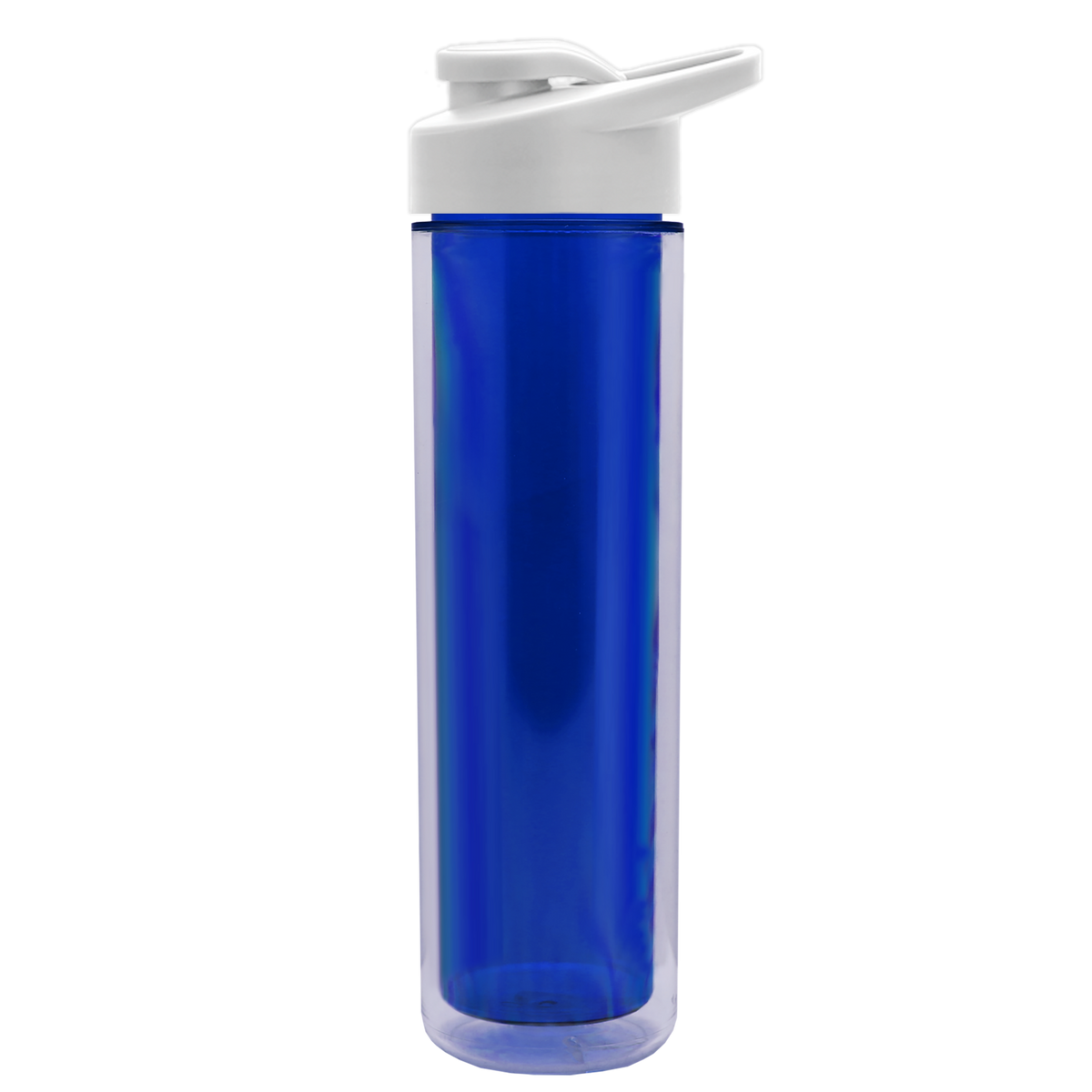 Custom logo Chiller Double-Wall Insulated Bottle with Drink-Thru Lid - 16 oz.