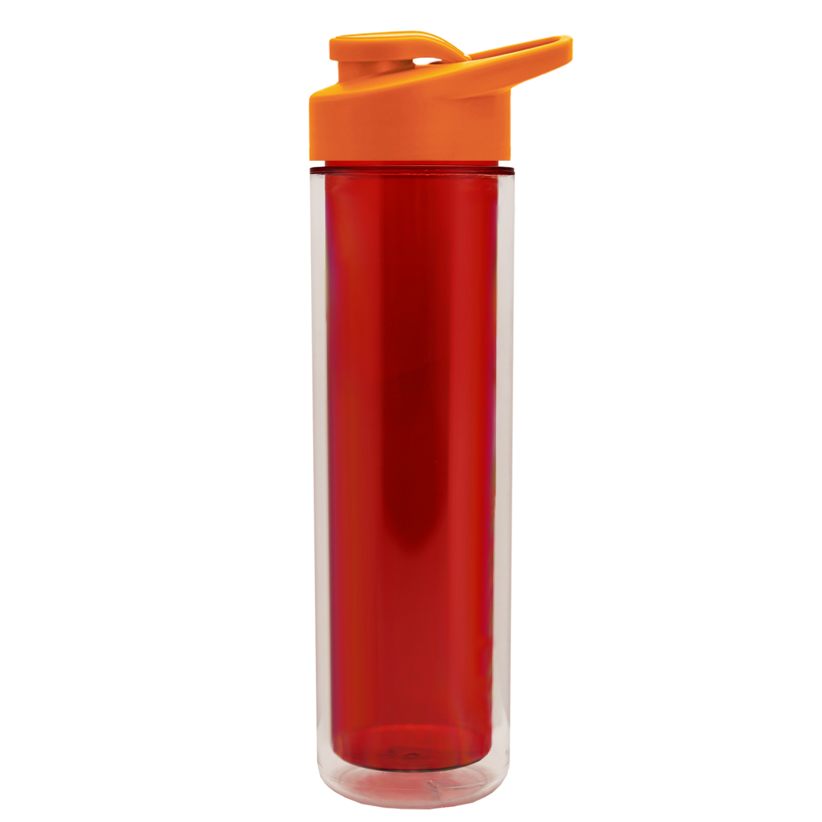 Custom logo Chiller Double-Wall Insulated Bottle with Drink-Thru Lid - 16 oz.