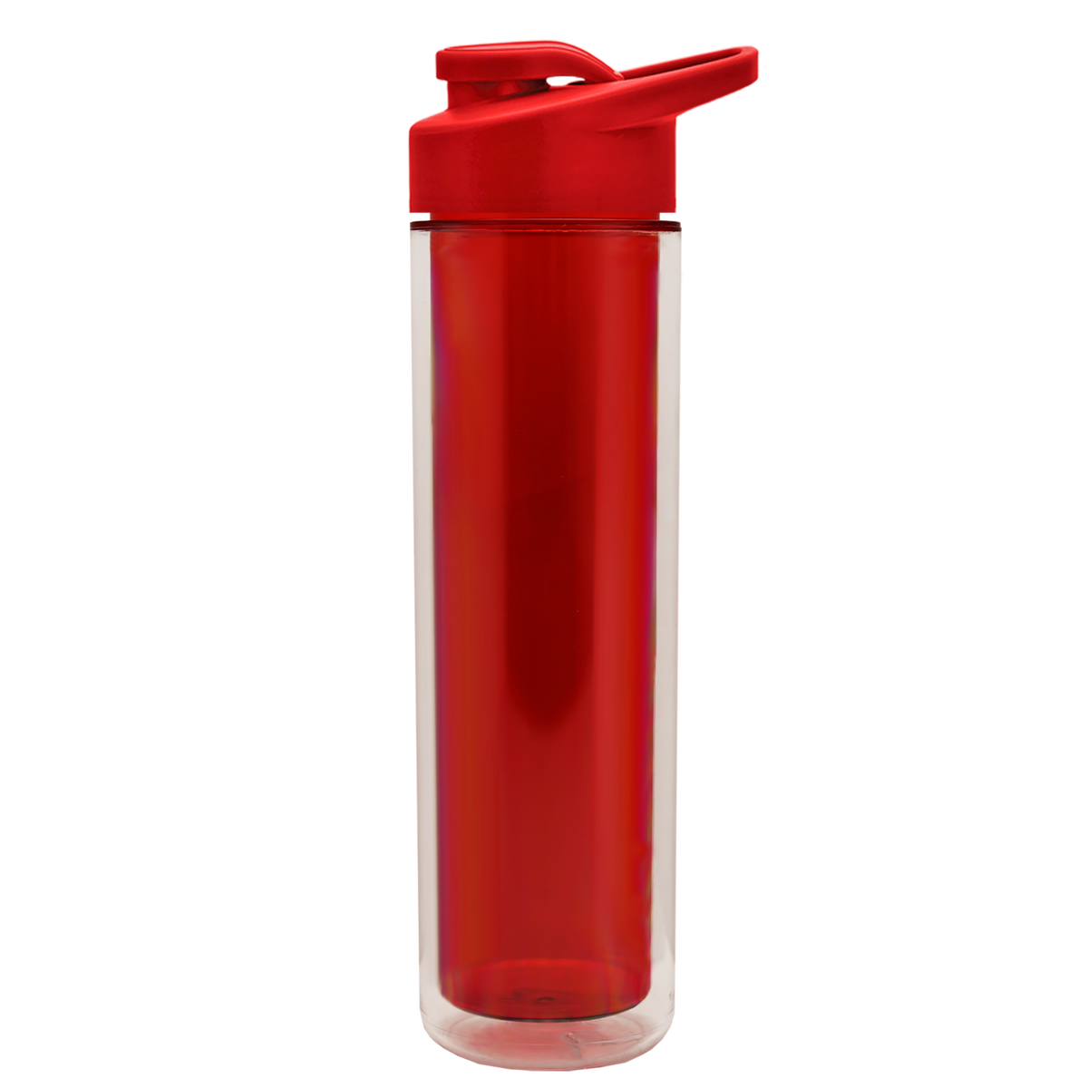 Custom logo Chiller Double-Wall Insulated Bottle with Drink-Thru Lid - 16 oz.