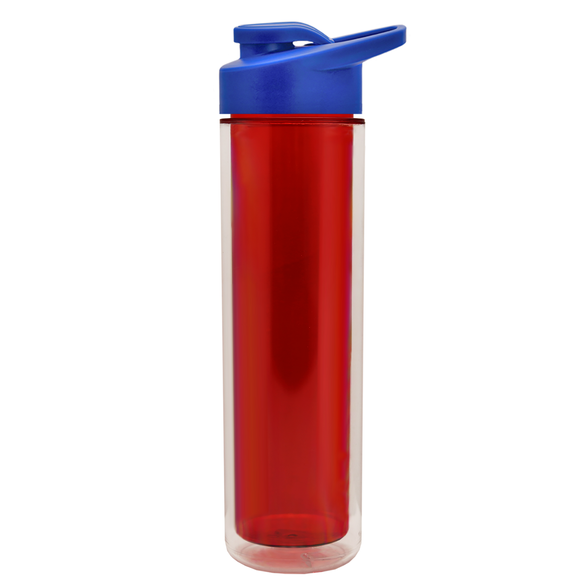 Custom logo Chiller Double-Wall Insulated Bottle with Drink-Thru Lid - 16 oz.