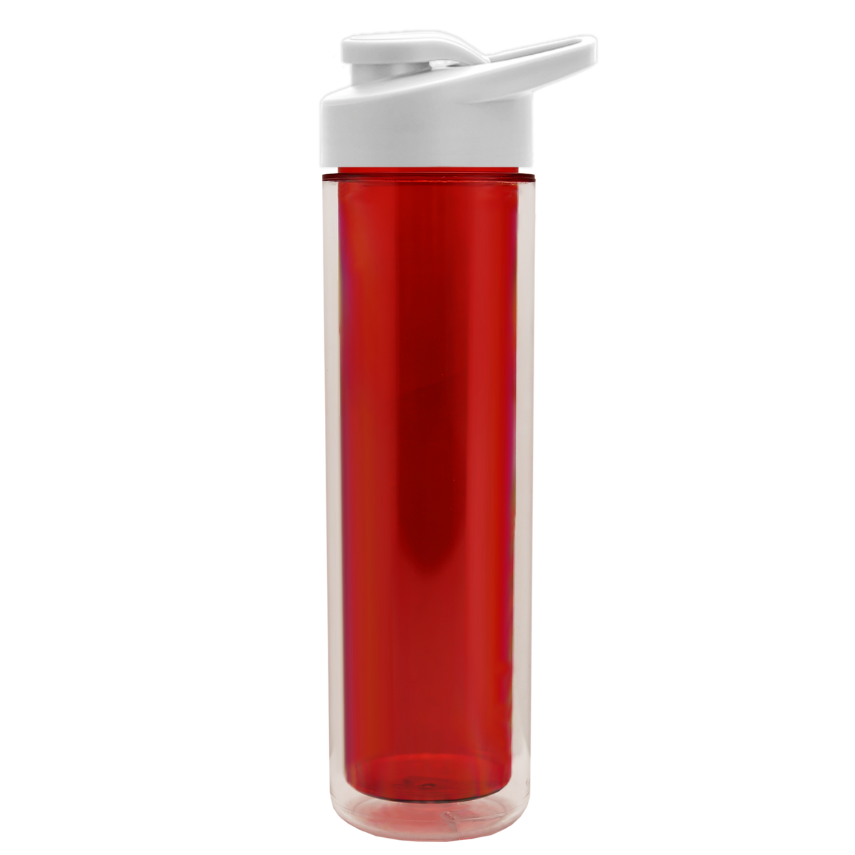 Custom logo Chiller Double-Wall Insulated Bottle with Drink-Thru Lid - 16 oz.