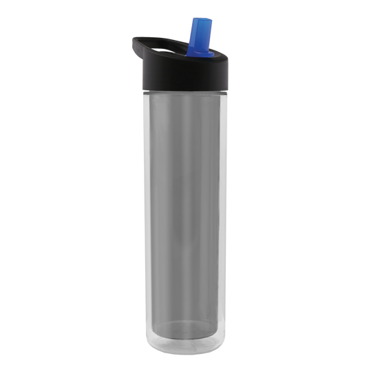 Chiller Insulated Bottle with Flip-Straw Lid and Full-Color Paper Insert - 16 oz.