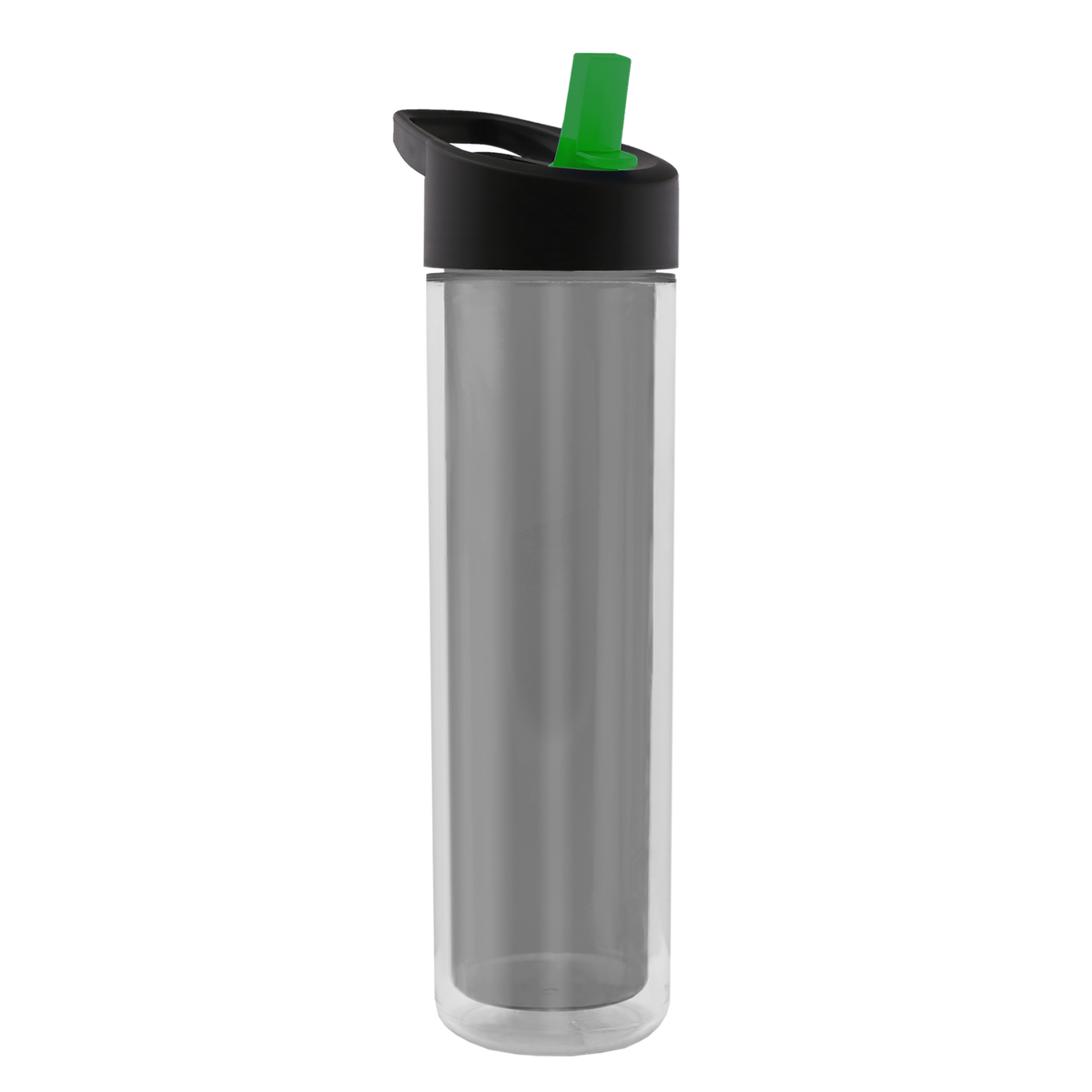 Custom logo Chiller Insulated Bottle with Flip-Straw Lid and Full-Color Paper Insert - 16 oz.