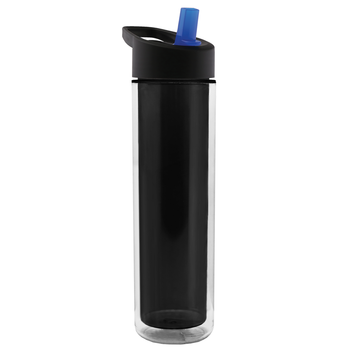 Custom logo Chiller Double-Wall Insulated Bottle with Flip-Straw Lid - 16 oz.