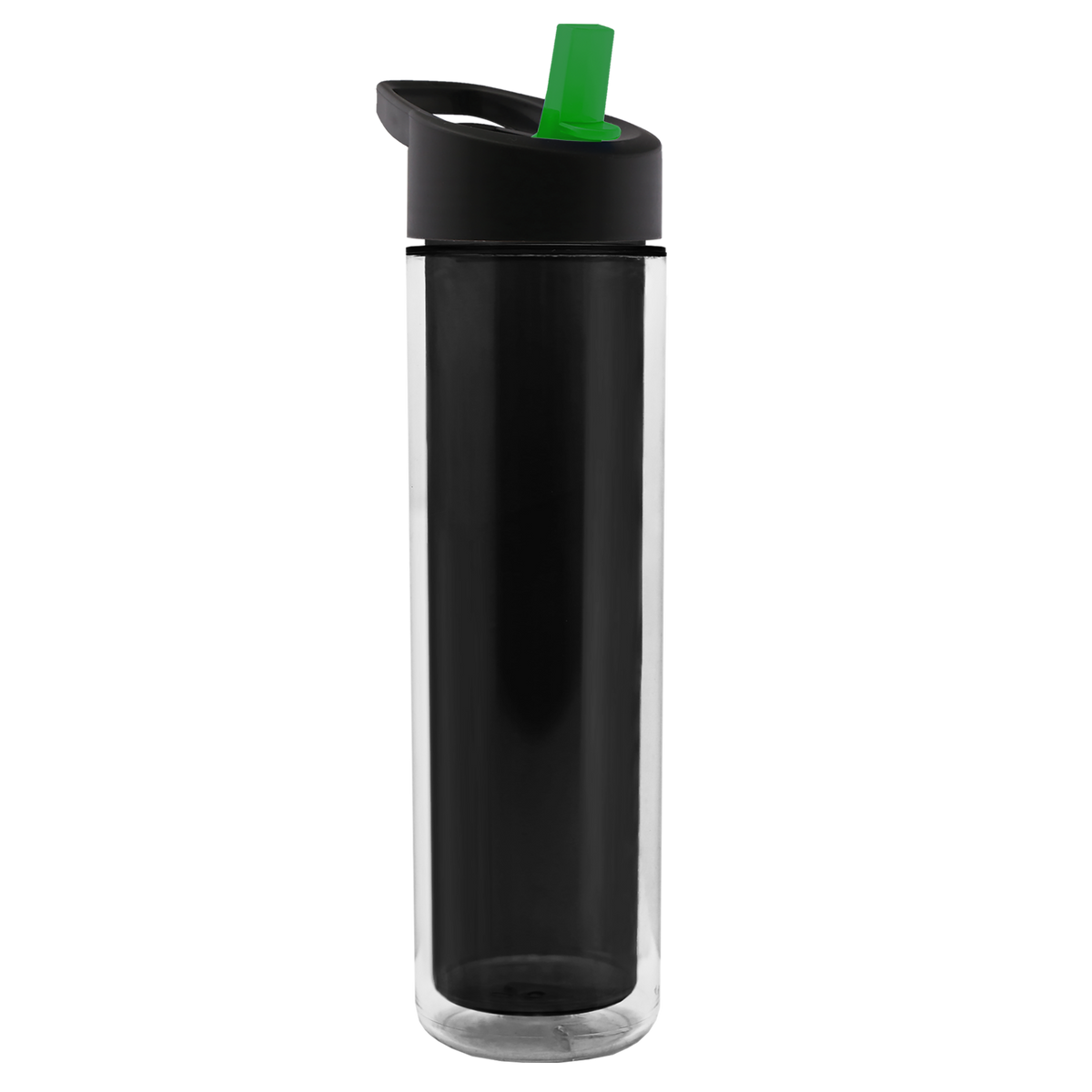Custom logo Chiller Double-Wall Insulated Bottle with Flip-Straw Lid - 16 oz.