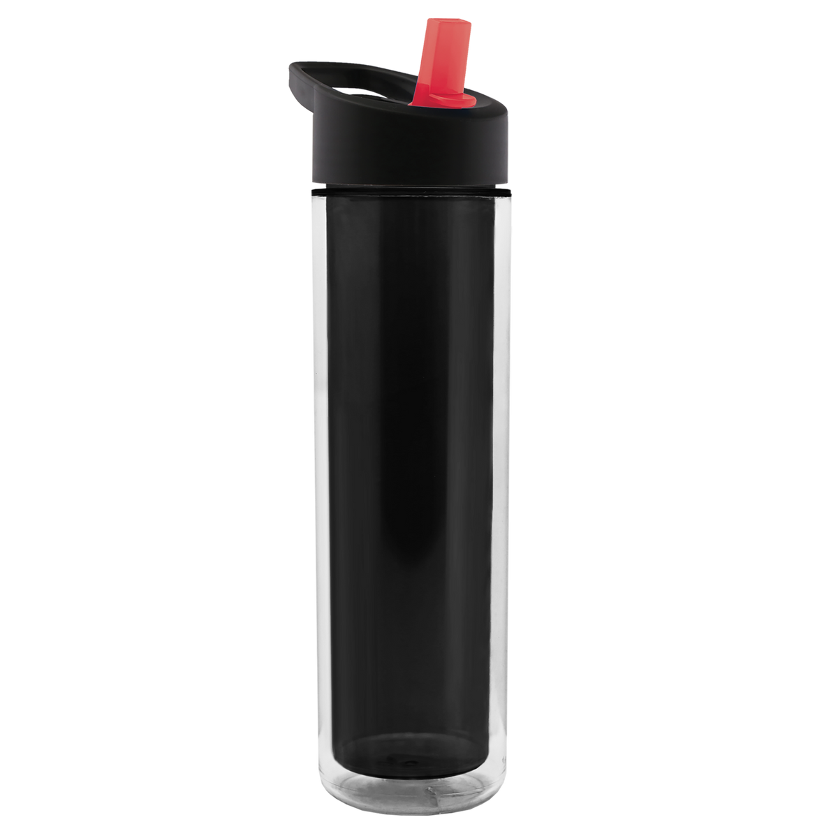 Custom logo Chiller Double-Wall Insulated Bottle with Flip-Straw Lid - 16 oz.