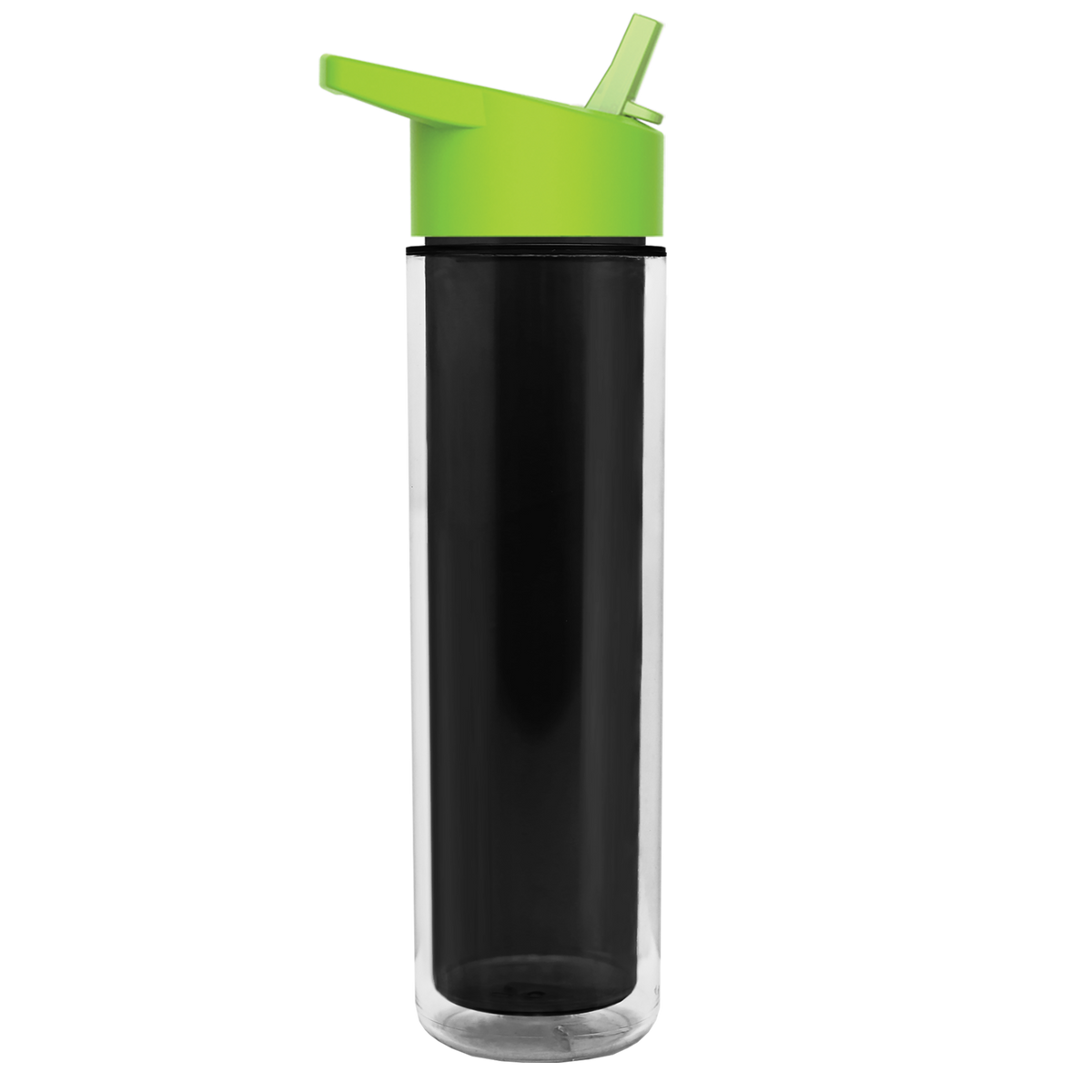 Custom logo Chiller Double-Wall Insulated Bottle with Flip-Straw Lid - 16 oz.