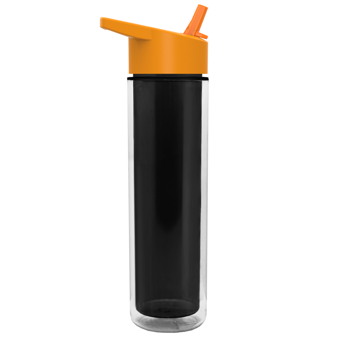 Custom logo Chiller Double-Wall Insulated Bottle with Flip-Straw Lid - 16 oz.