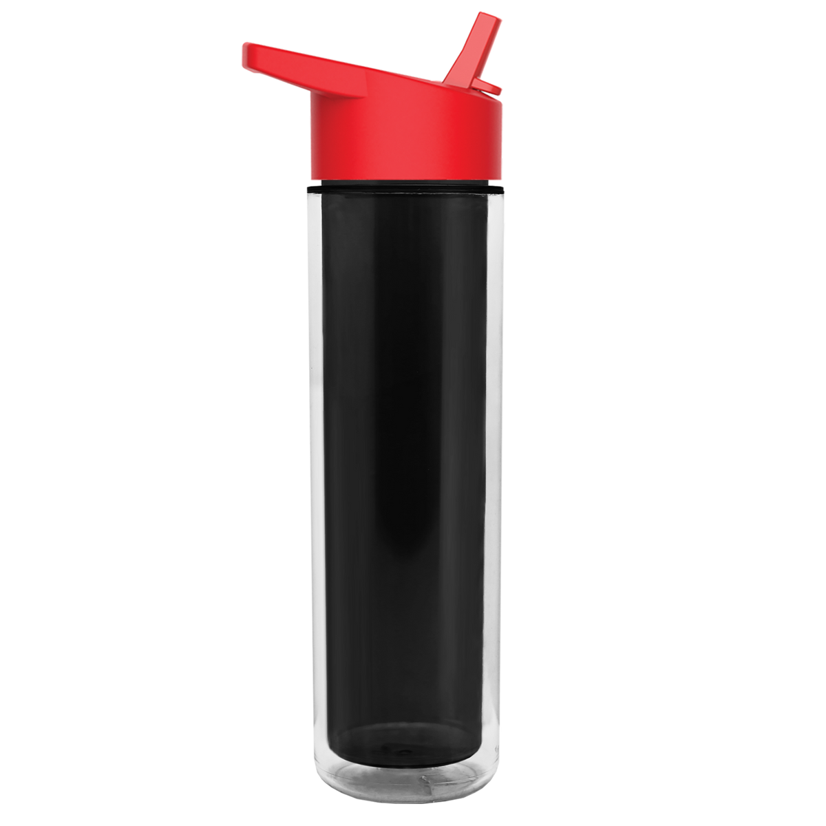 Custom logo Chiller Double-Wall Insulated Bottle with Flip-Straw Lid - 16 oz.
