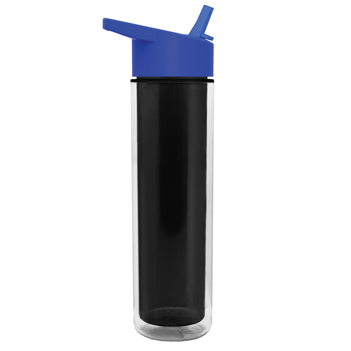 Custom logo Chiller Double-Wall Insulated Bottle with Flip-Straw Lid - 16 oz.