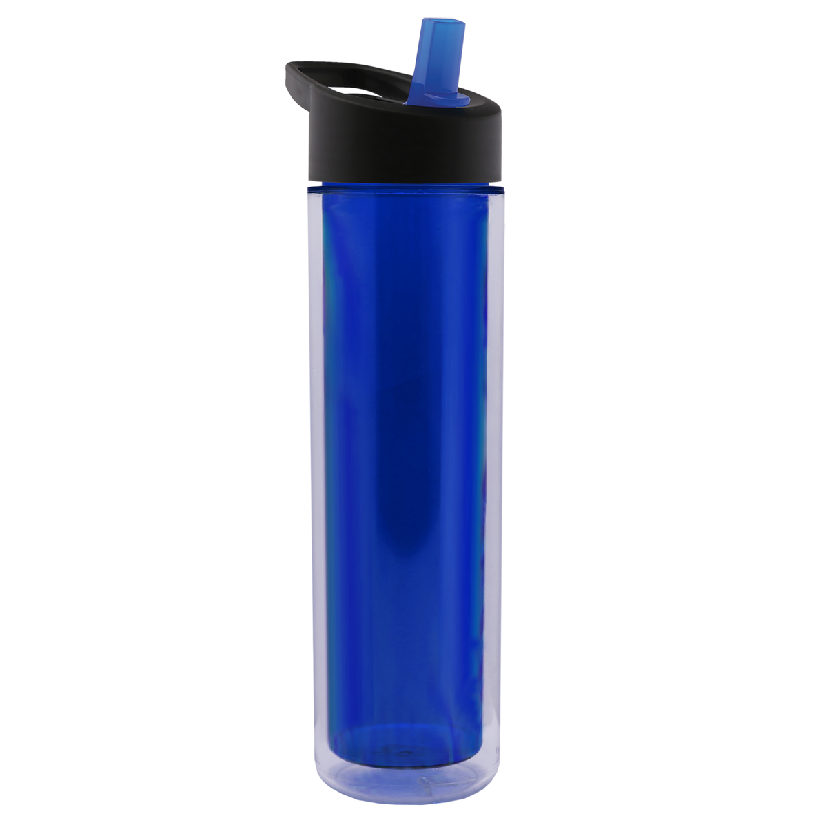 Custom logo Chiller Double-Wall Insulated Bottle with Flip-Straw Lid - 16 oz.