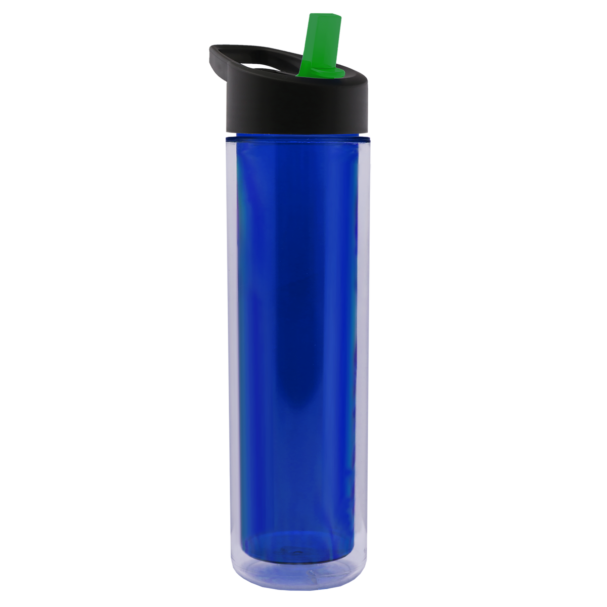 Custom logo Chiller Double-Wall Insulated Bottle with Flip-Straw Lid - 16 oz.