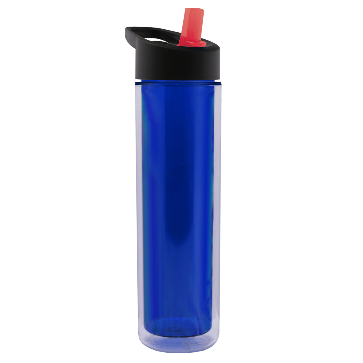 Custom logo Chiller Double-Wall Insulated Bottle with Flip-Straw Lid - 16 oz.