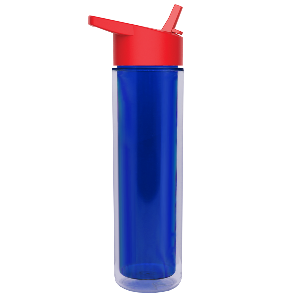 Custom logo Chiller Double-Wall Insulated Bottle with Flip-Straw Lid - 16 oz.