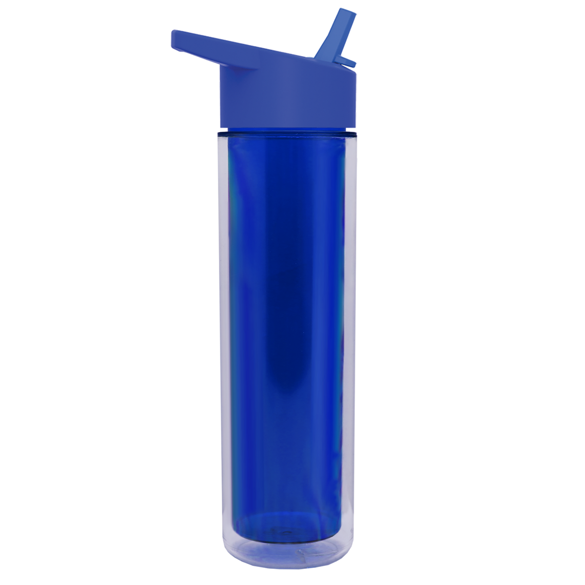 Custom logo Chiller Double-Wall Insulated Bottle with Flip-Straw Lid - 16 oz.