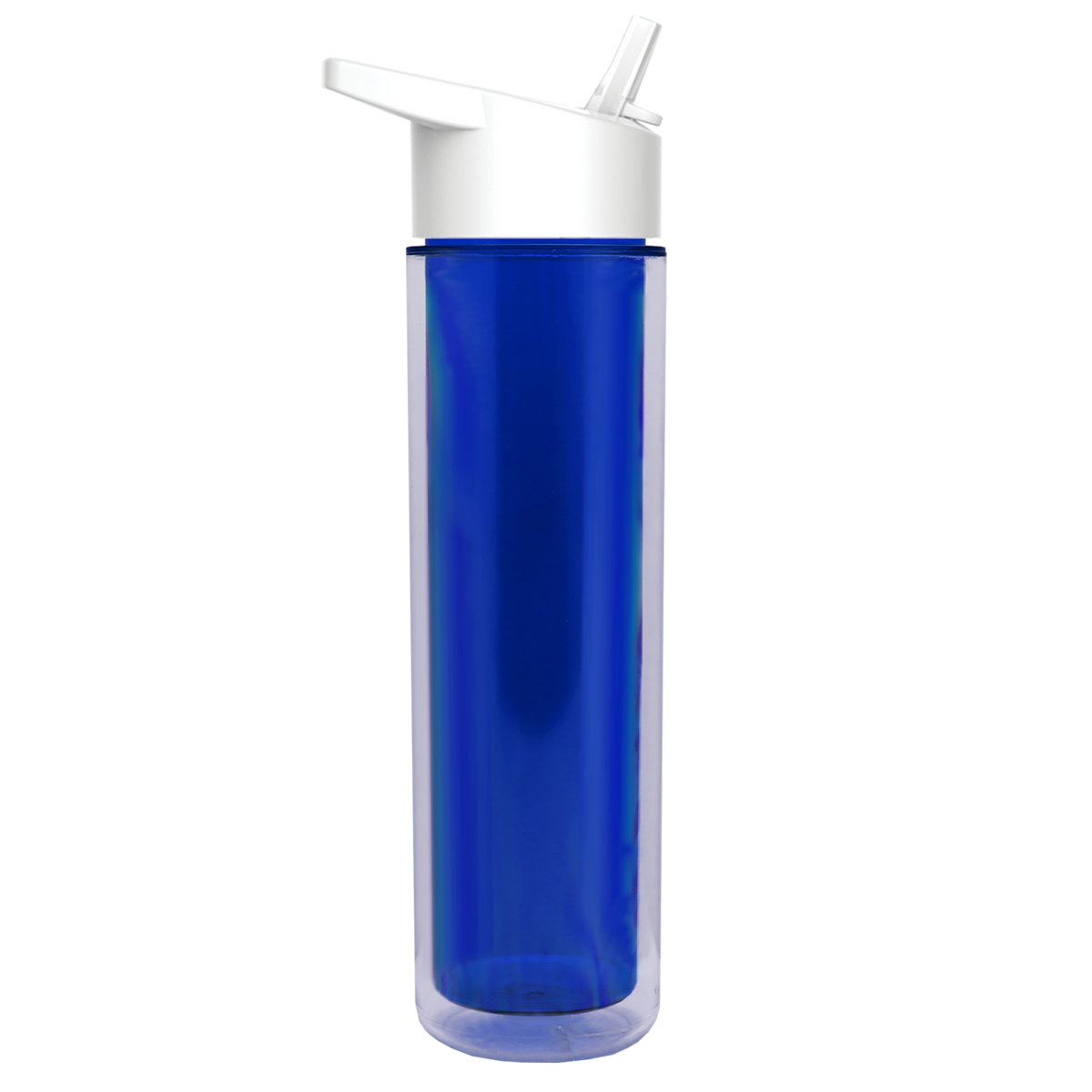 Custom logo Chiller Double-Wall Insulated Bottle with Flip-Straw Lid - 16 oz.