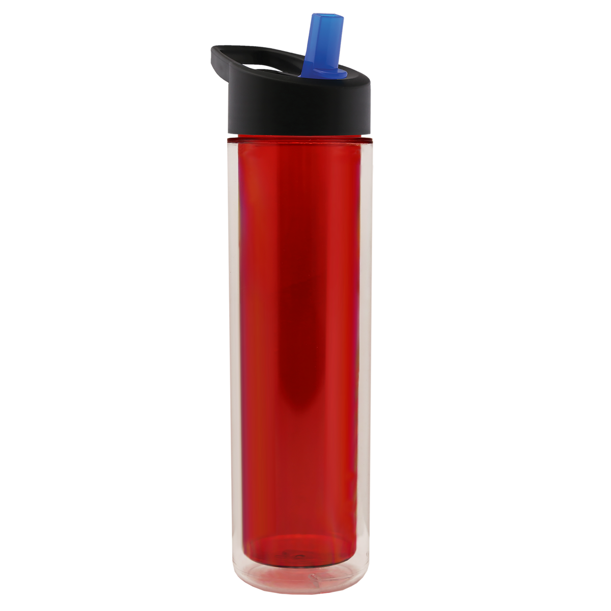 Custom logo Chiller Double-Wall Insulated Bottle with Flip-Straw Lid - 16 oz.