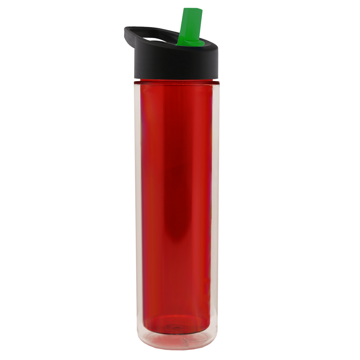 Custom logo Chiller Double-Wall Insulated Bottle with Flip-Straw Lid - 16 oz.