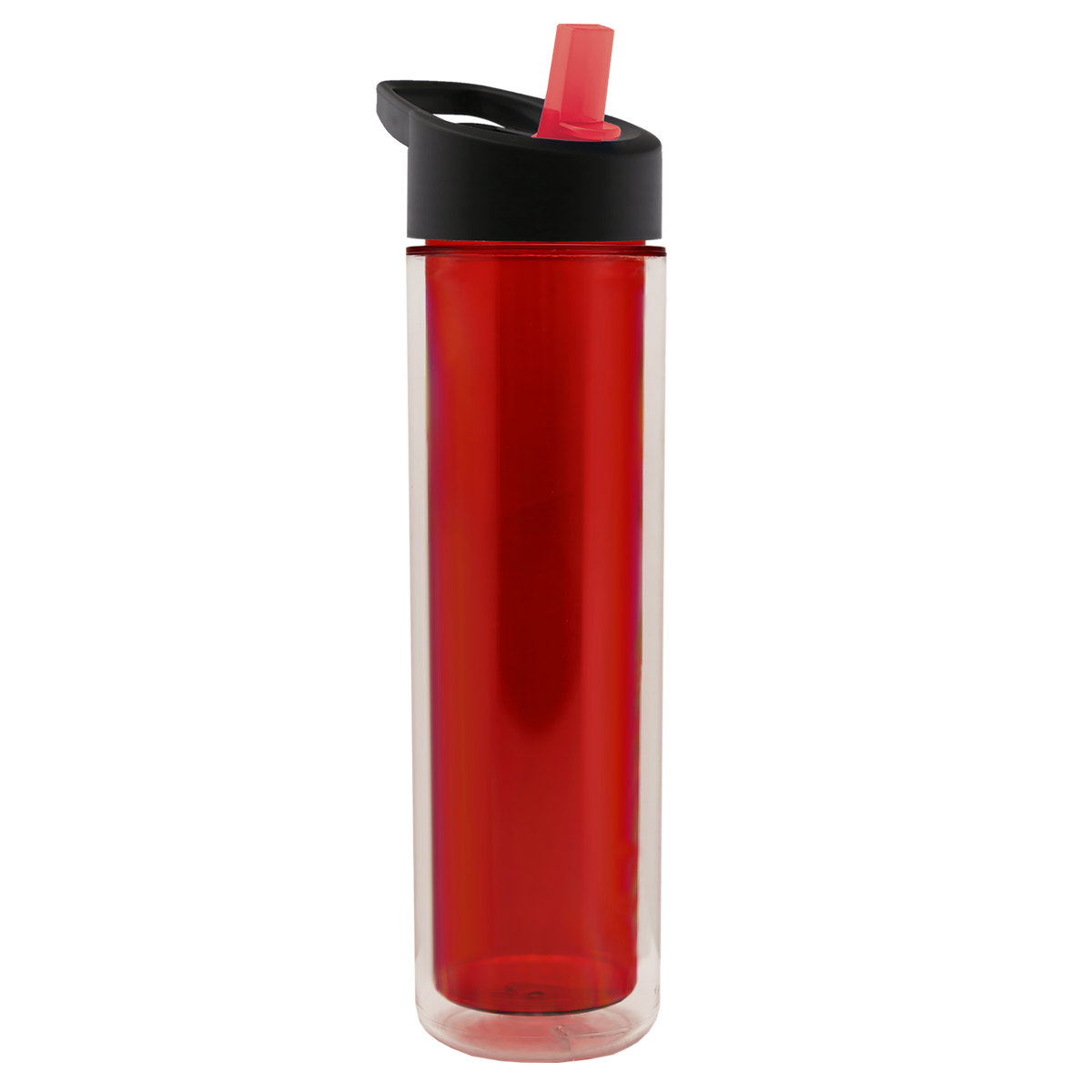 Custom logo Chiller Double-Wall Insulated Bottle with Flip-Straw Lid - 16 oz.