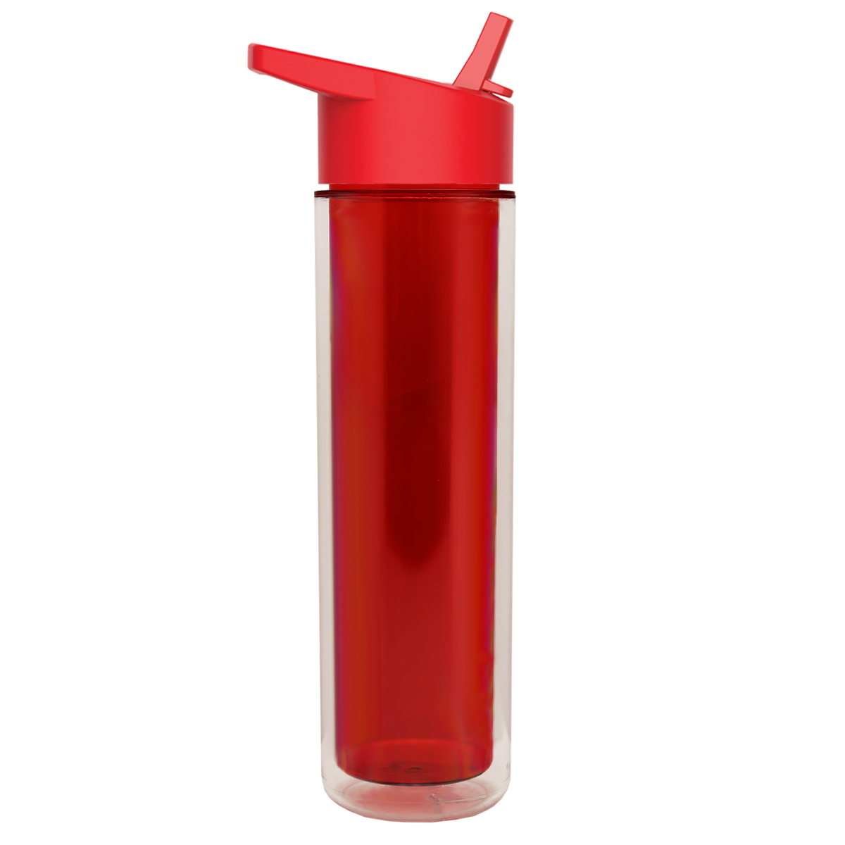 Custom logo Chiller Double-Wall Insulated Bottle with Flip-Straw Lid - 16 oz.