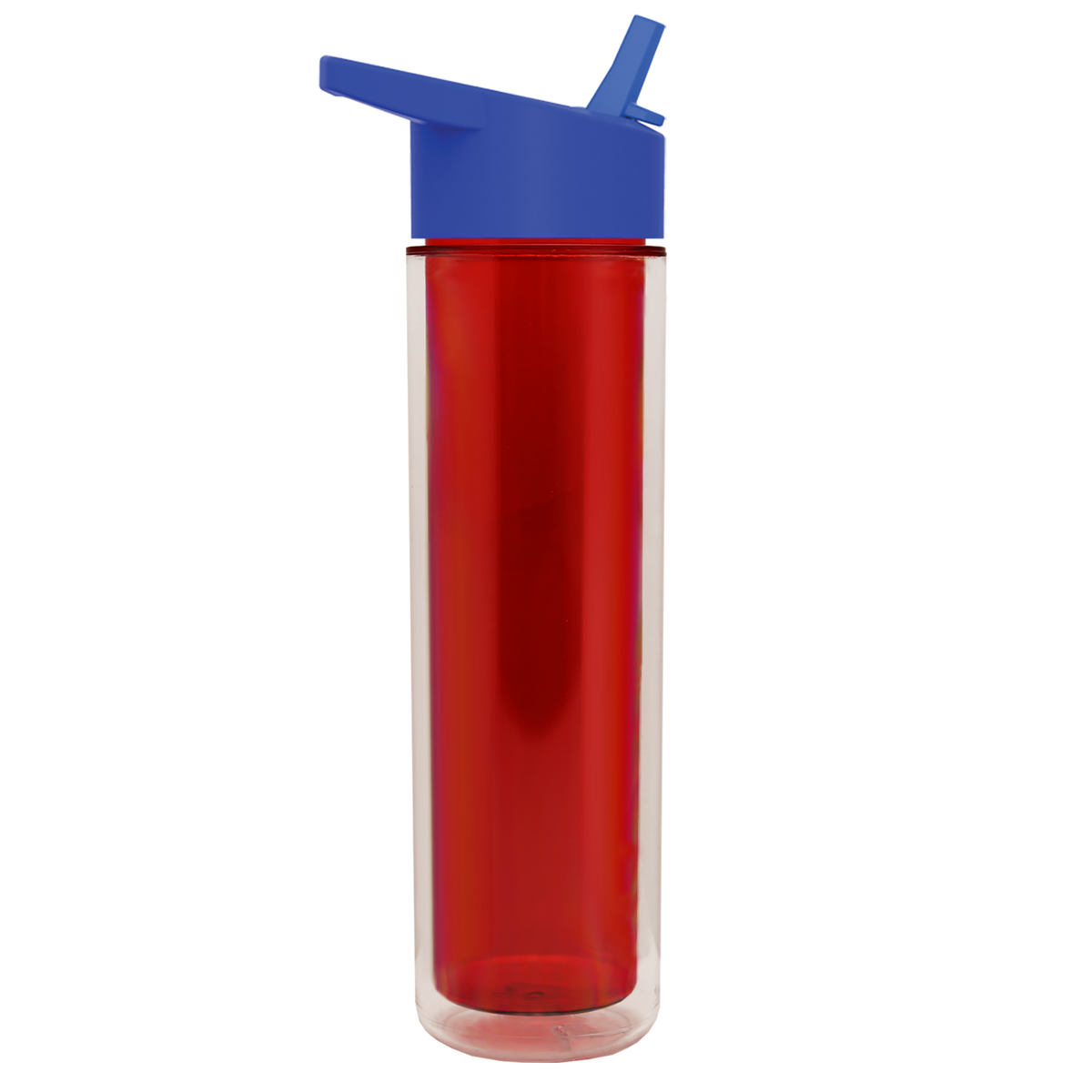 Custom logo Chiller Double-Wall Insulated Bottle with Flip-Straw Lid - 16 oz.