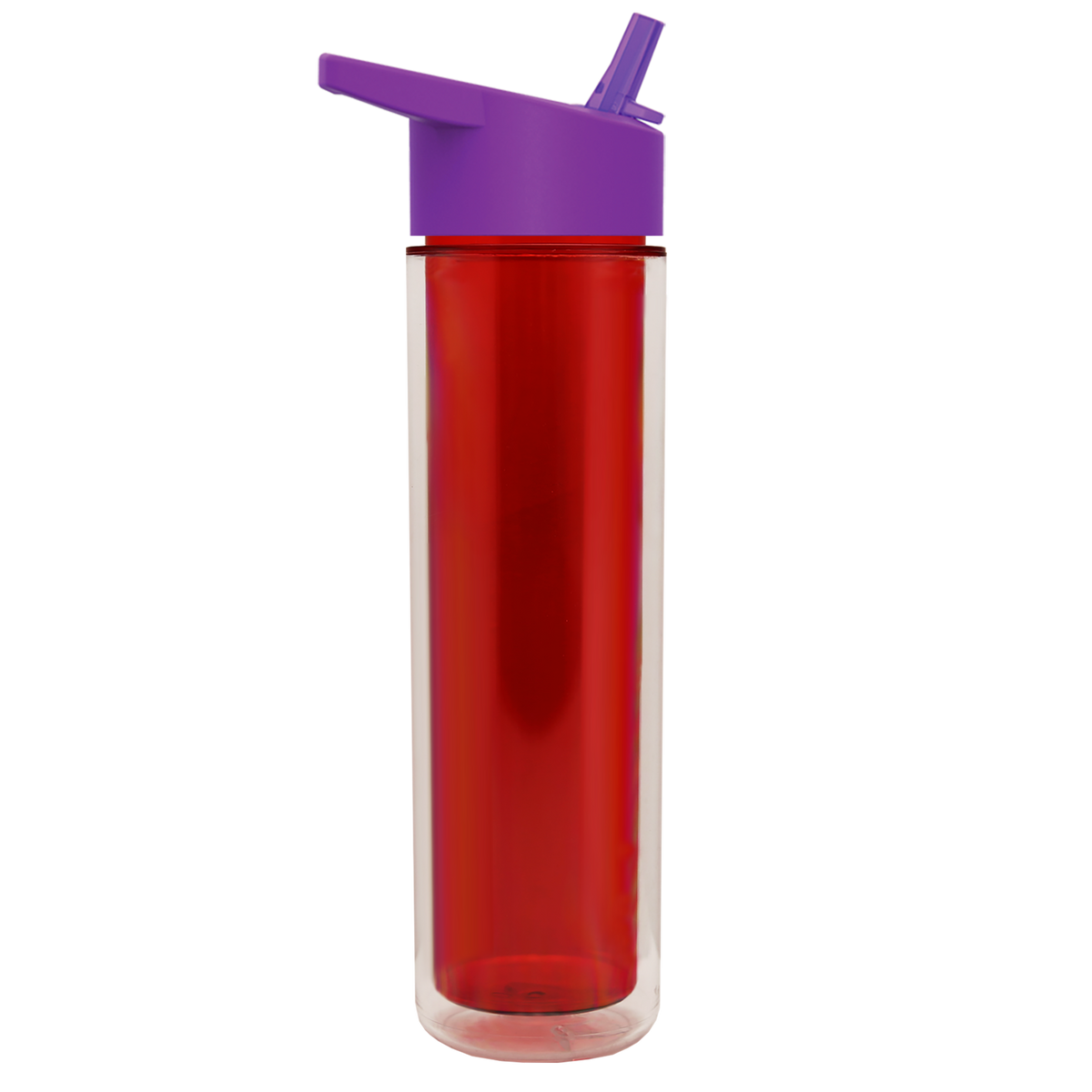 Custom logo Chiller Double-Wall Insulated Bottle with Flip-Straw Lid - 16 oz.