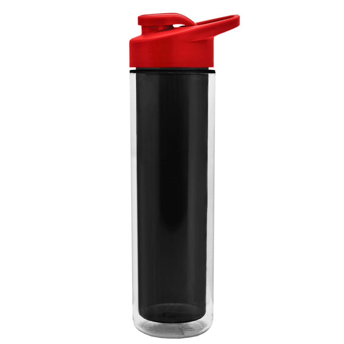 Custom logo Chiller Double-Wall Insulated Bottle with Drink-Thru Lid - 16 oz.