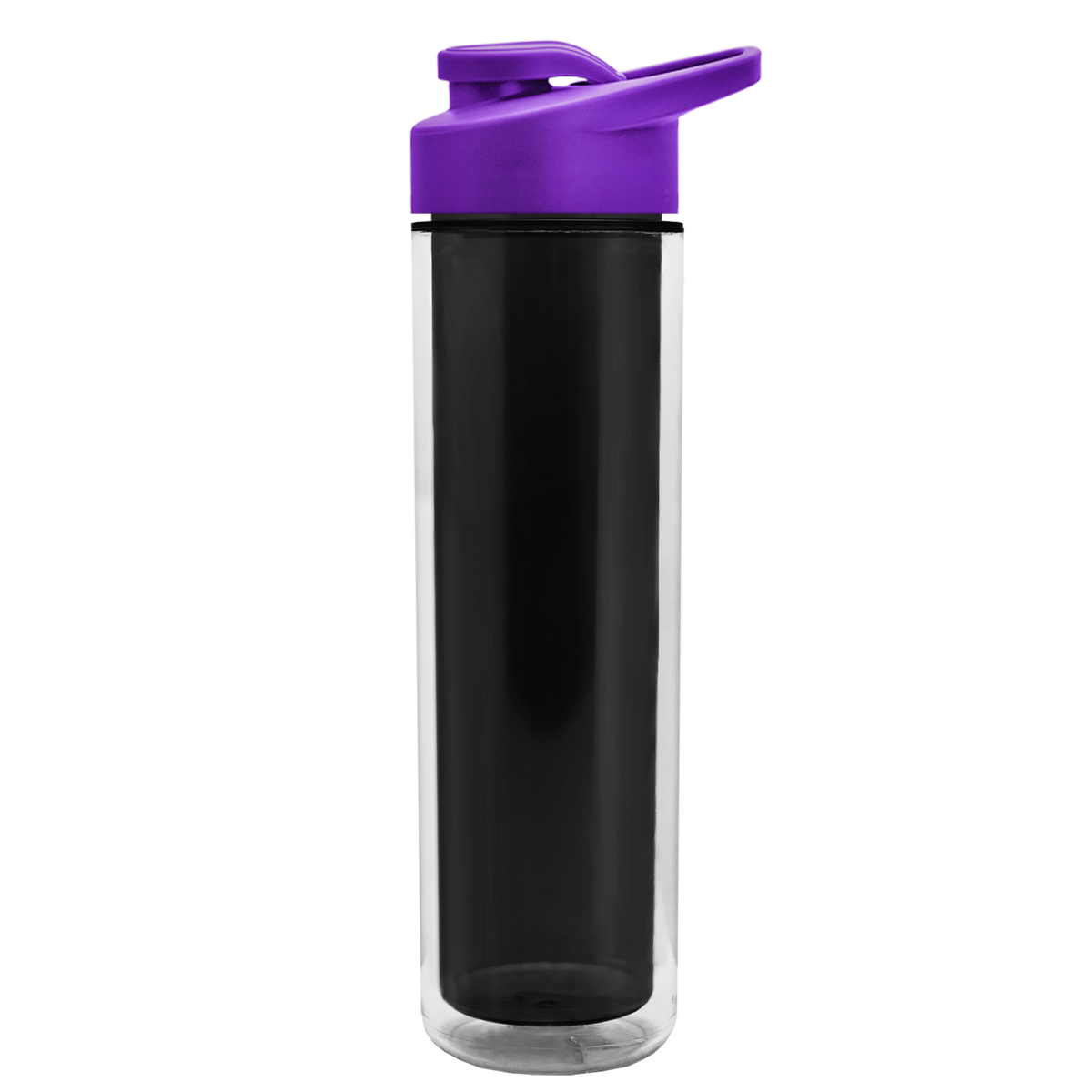 Custom logo Chiller Double-Wall Insulated Bottle with Drink-Thru Lid - 16 oz.