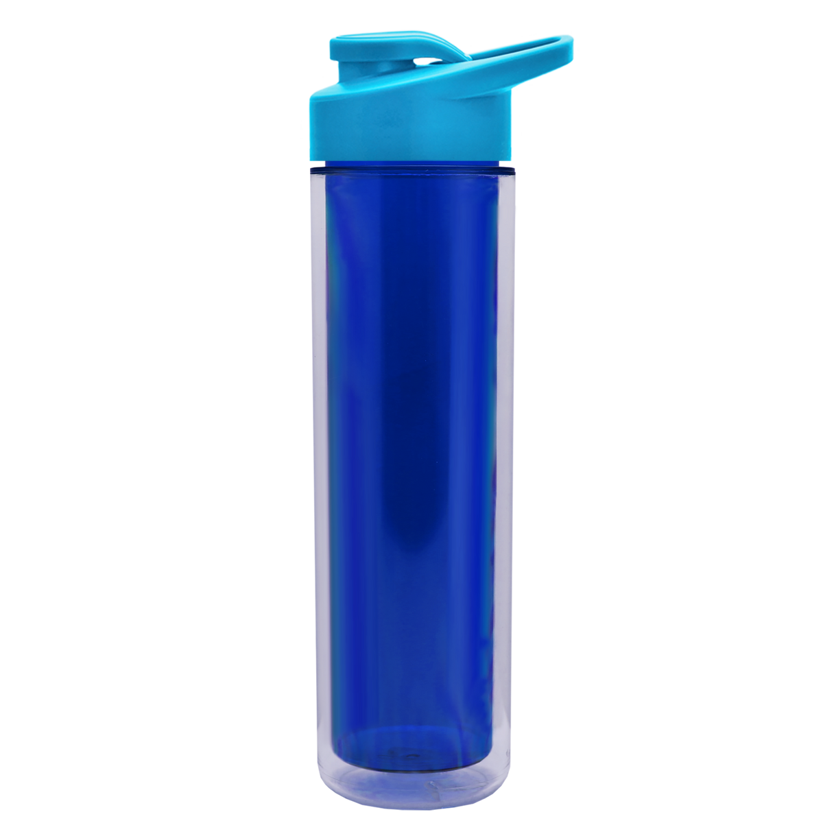 Custom logo Chiller Double-Wall Insulated Bottle with Drink-Thru Lid - 16 oz.