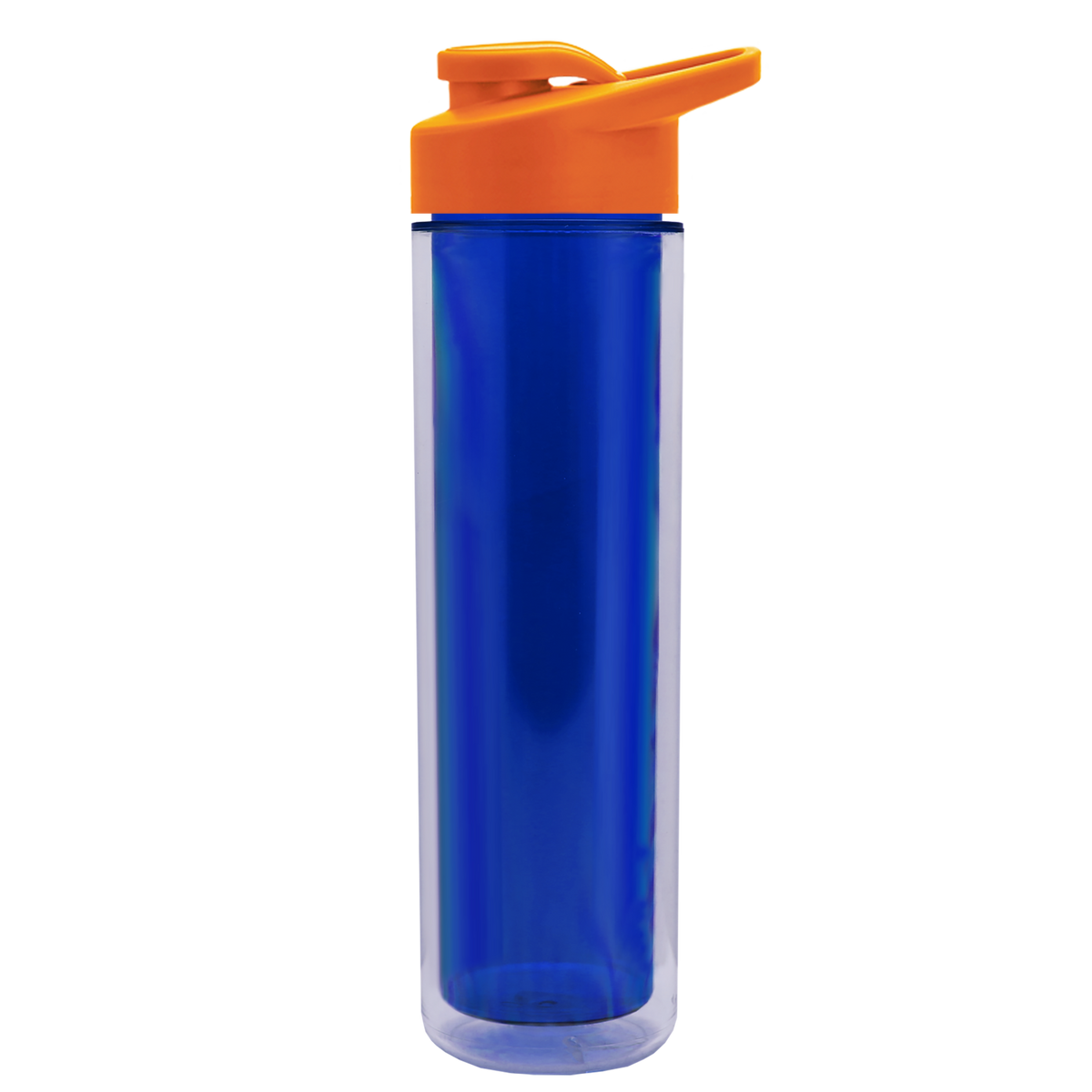 Custom logo Chiller Double-Wall Insulated Bottle with Drink-Thru Lid - 16 oz.
