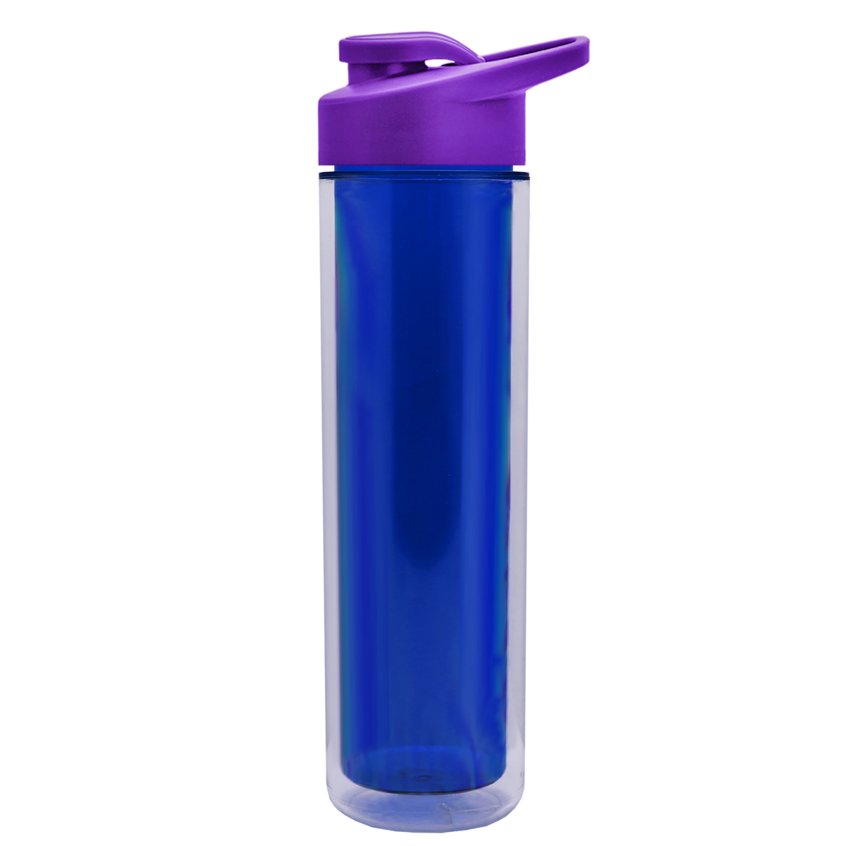 Custom logo Chiller Double-Wall Insulated Bottle with Drink-Thru Lid - 16 oz.