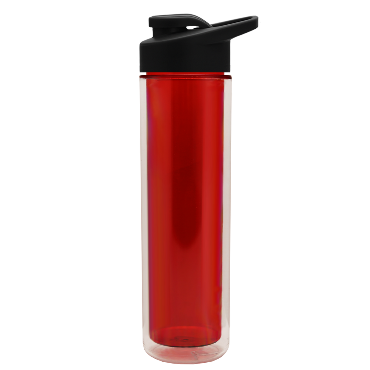 Custom logo Chiller Double-Wall Insulated Bottle with Drink-Thru Lid - 16 oz.