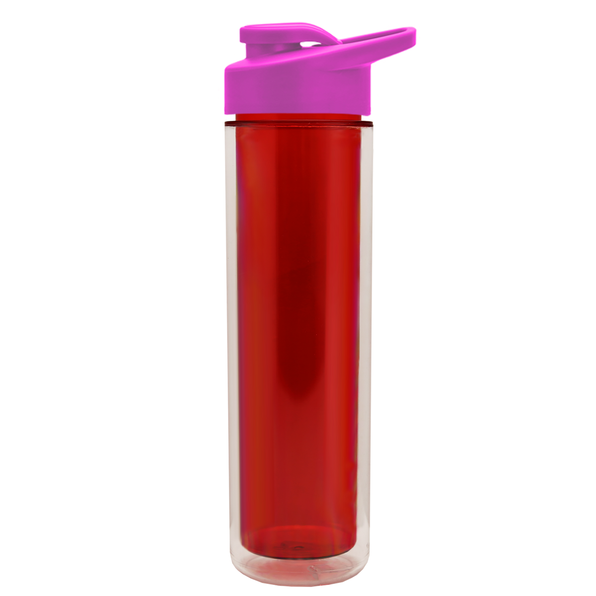 Custom logo Chiller Double-Wall Insulated Bottle with Drink-Thru Lid - 16 oz.