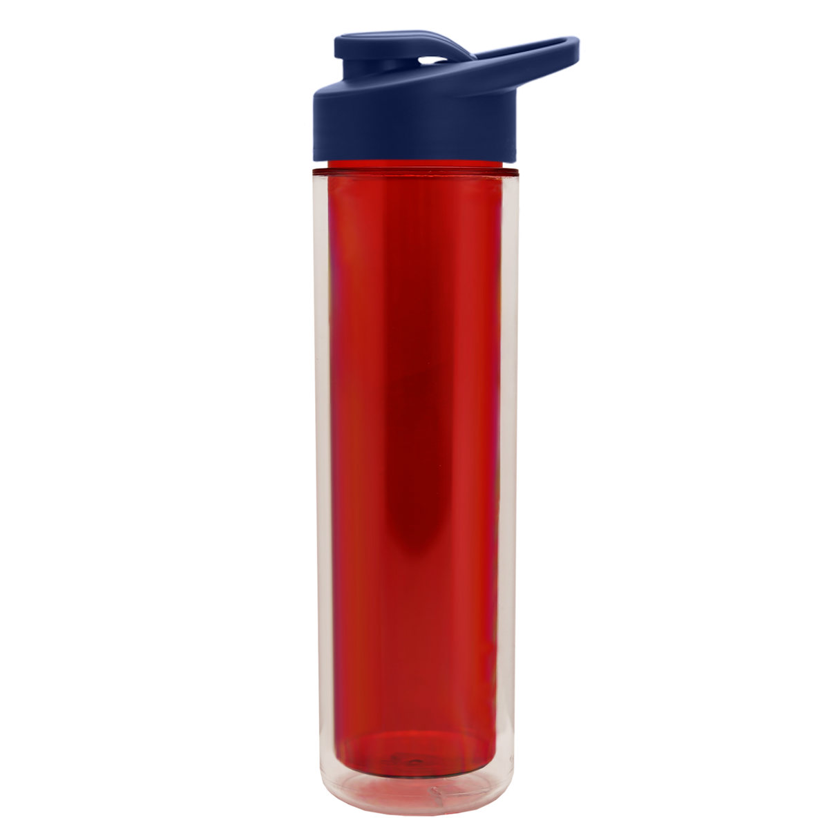Custom logo Chiller Double-Wall Insulated Bottle with Drink-Thru Lid - 16 oz.