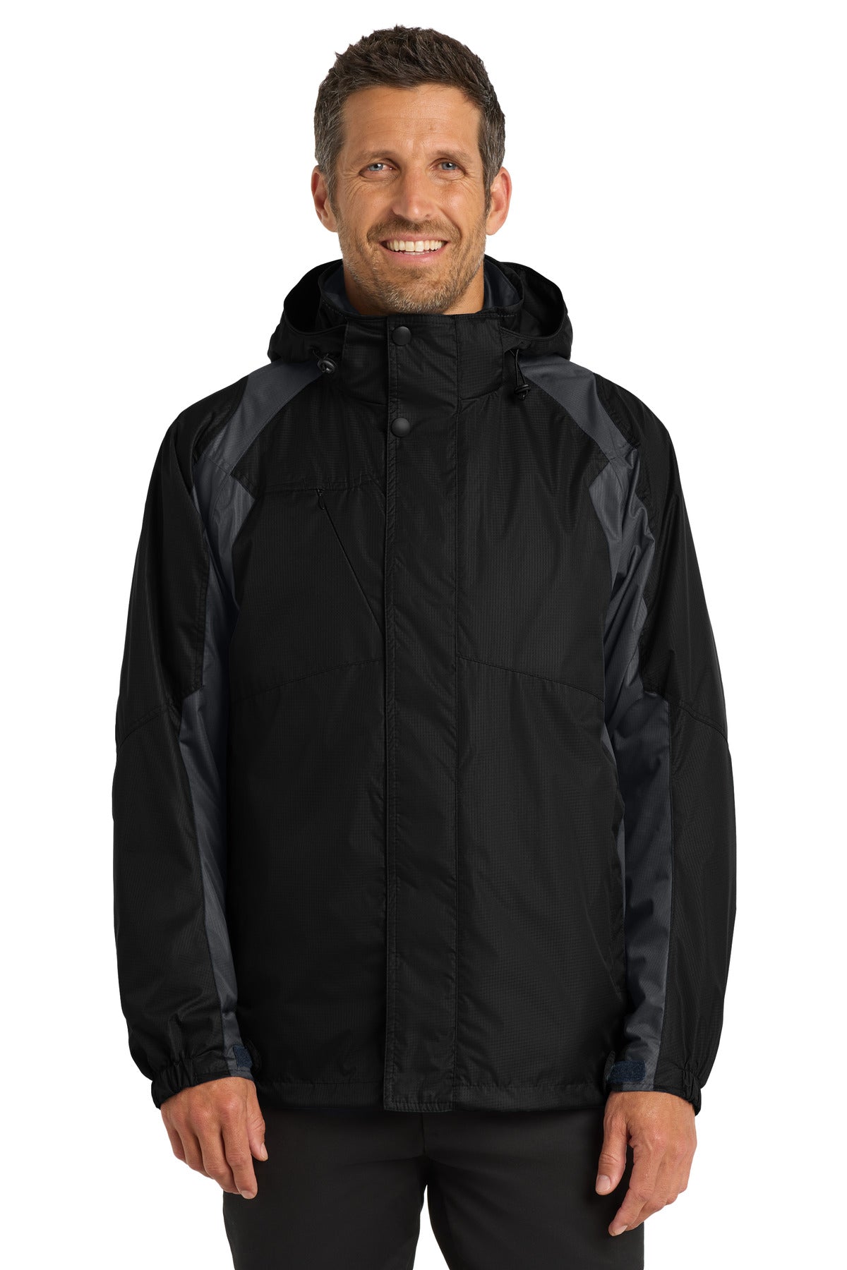 Custom logo Port Authority® Ranger 3-in-1 Jacket. J310 in Black/ Ink Grey