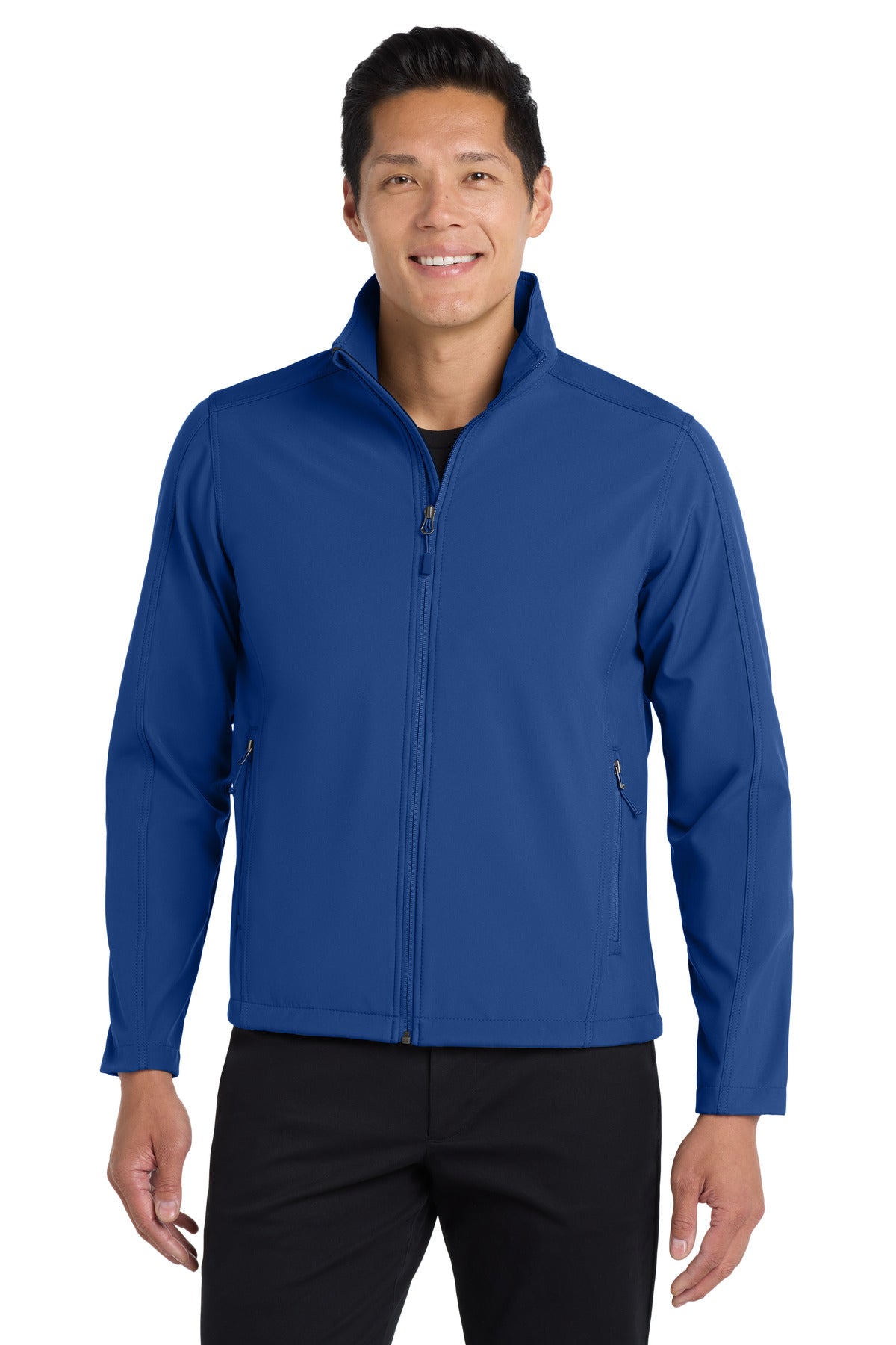 Custom logo Port Authority® Core Soft Shell Jacket. J317 in True Royal