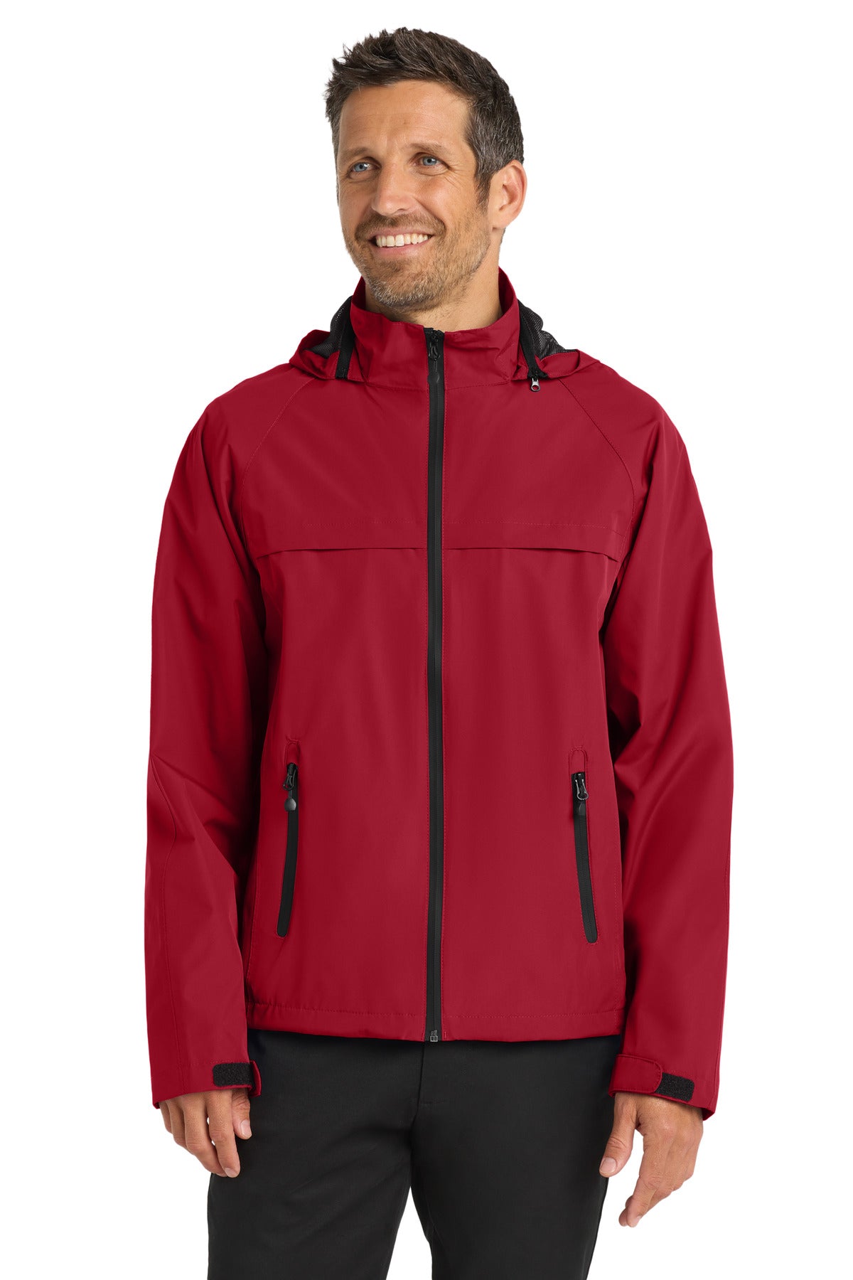 Custom logo Port Authority® Torrent Waterproof Jacket. J333 in Deep Red