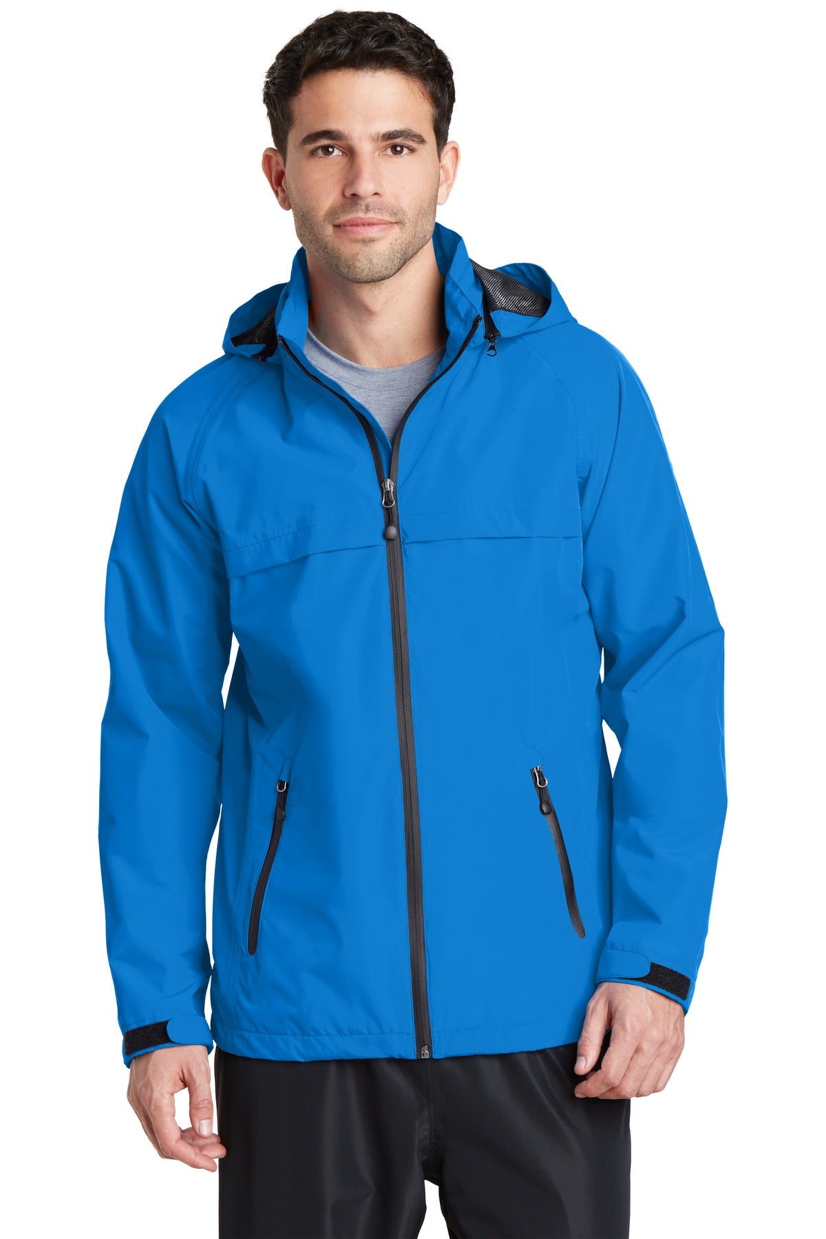 Custom logo Port Authority® Torrent Waterproof Jacket. J333 in Direct Blue