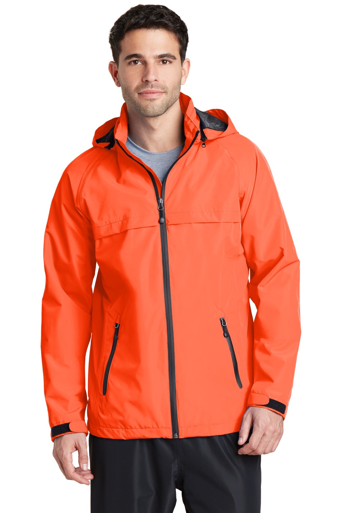 Custom logo Port Authority® Torrent Waterproof Jacket. J333 in Orange Crush