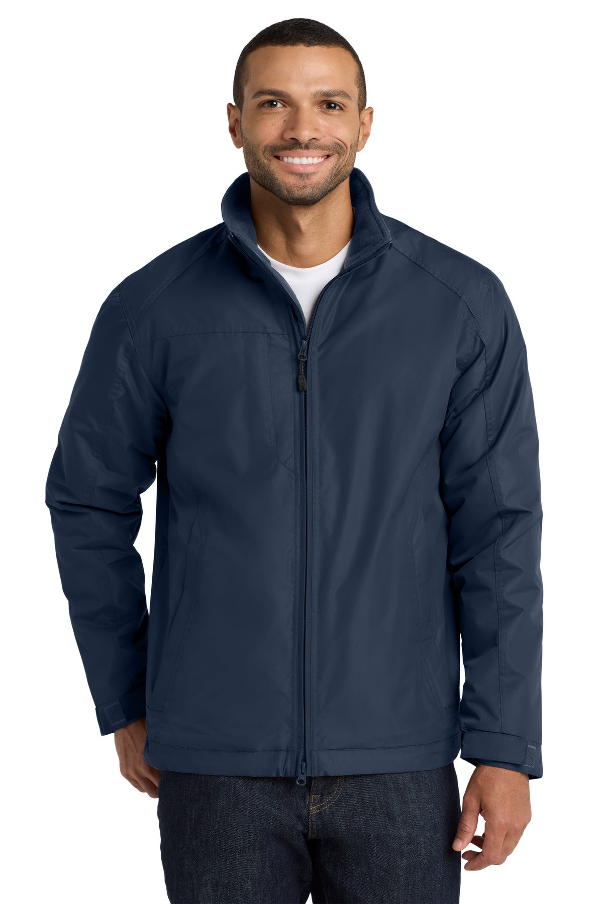 Custom logo Port Authority® Challenger™ II Jacket. J354 in True Navy/ True Navy