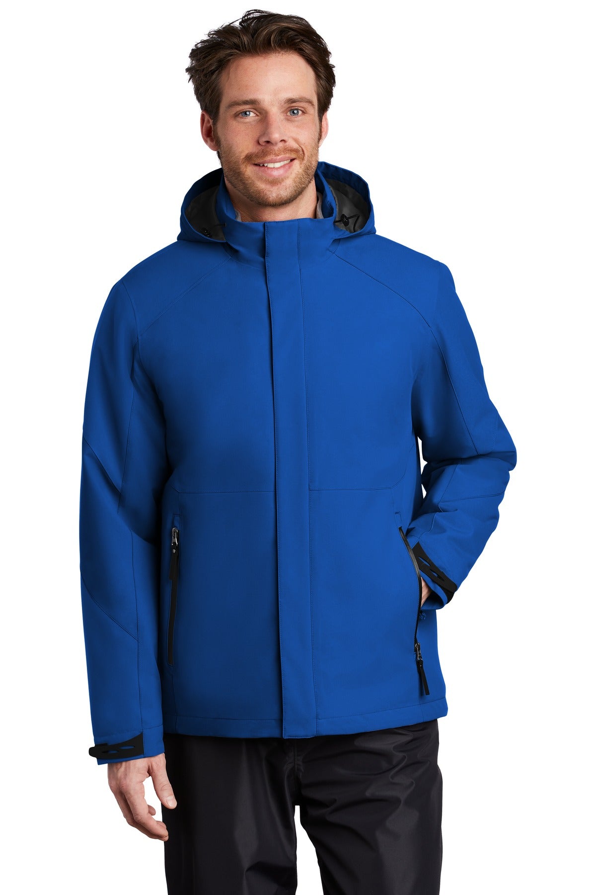 Custom logo Port Authority ® Insulated Waterproof Tech Jacket J405 in Cobalt Blue