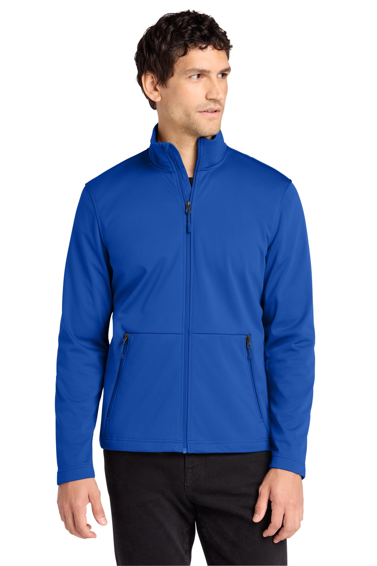 Custom logo Port Authority® Flexshell Jacket J617 in True Royal