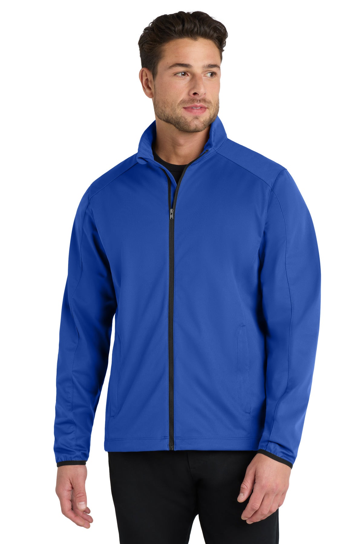 Custom logo Port Authority® Active Soft Shell Jacket. J717 in True Royal