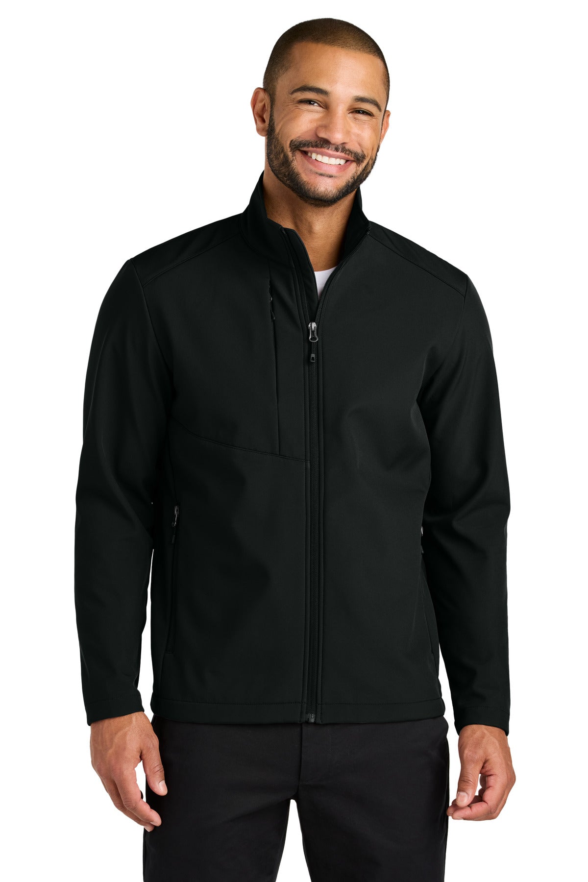 Custom logo Port Authority® C-FREE® Core Soft Shell J720 in Deep Black
