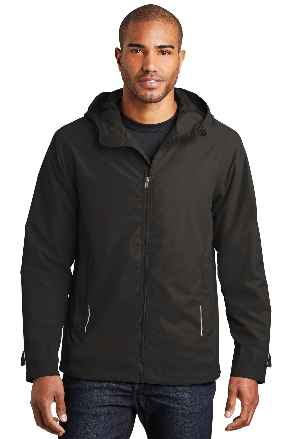 Custom logo Port Authority® Northwest Slicker. J7710 in Black