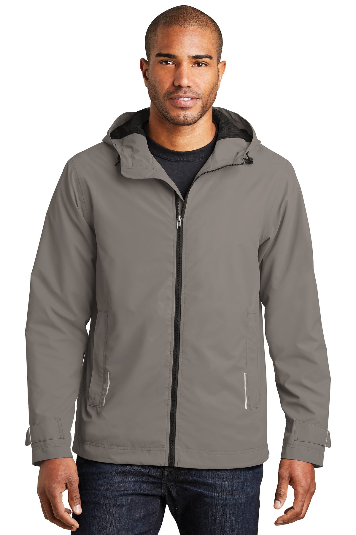 Custom logo Port Authority® Northwest Slicker. J7710 in Northern Grey