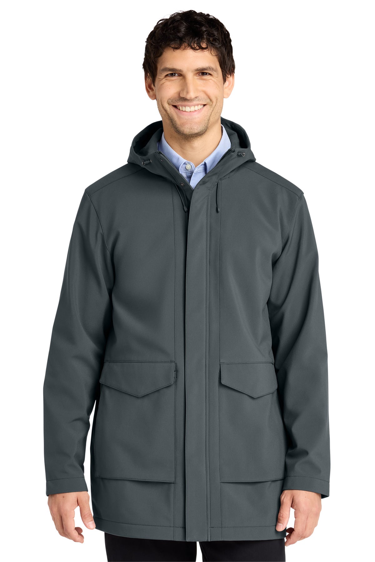 Custom logo Port Authority® Collective Outer Soft Shell Parka J919 in Graphite