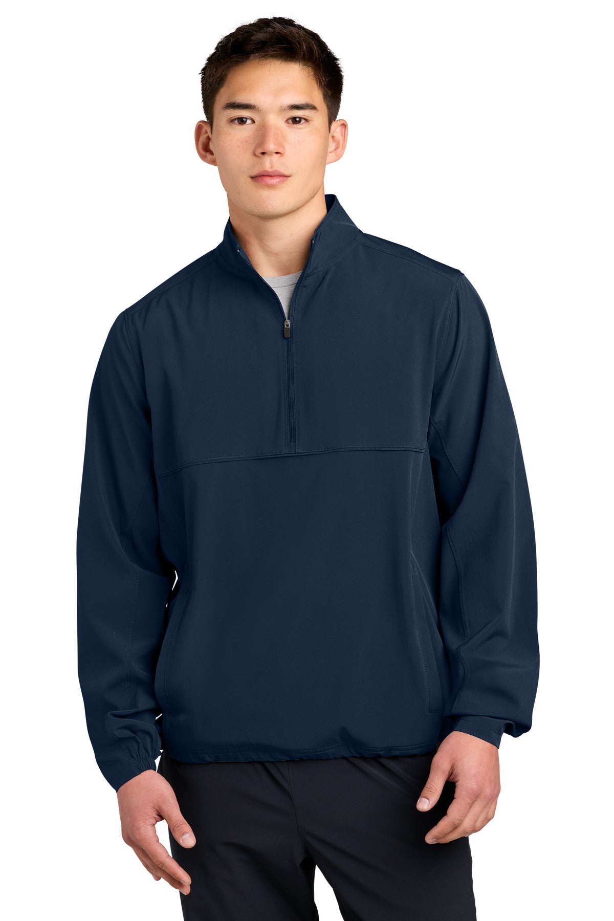 Custom logo Sport-Tek® Repeat 1/2-Zip JST481 in True Navy